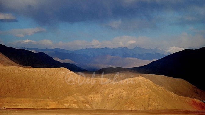 Blue sky and white clouds are Ladakh's monopolistic ownership